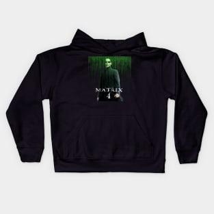 Resurrections Matrix 4 Mens Neo Shirt Neo, Morpheus and Trinity Keanu Reeves Kids Hoodie